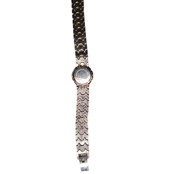 Vintage Cote d’ Azur Women’s Watch | Round Dial | Flower Crystal Bezel | Silver - Picture 4 of 4